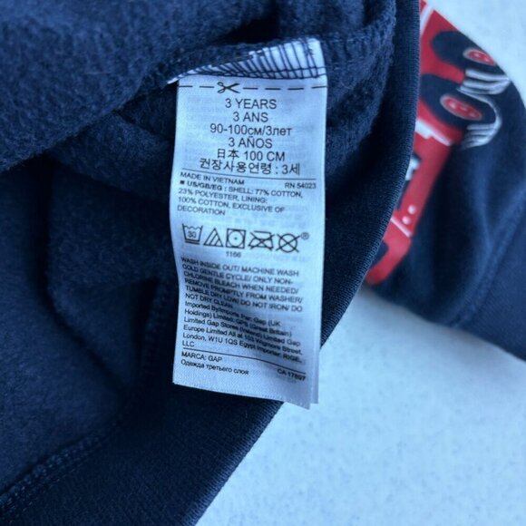 Gap Firetruck Hoodie Sweatshirt Zip Jacket 3 - Picture 5 of 7